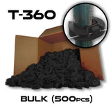 Lock Jawz 360° T-Post Insulator | 500 Pack | Black - Speedritechargers.com