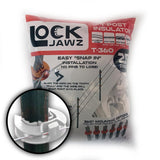 Lock Jawz 360° T-Post Insulator | 25 Pack | White - Speedritechargers.com