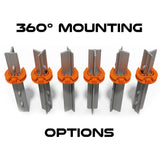 Lock Jawz 360° T-Post Insulator | 250 Pack | Black - Speedritechargers.com