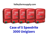 Case of 5 red Speedrite 3000 ac/dc electric fence energizers