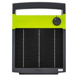 Patriot Solarguard 1000 power electric fe3nce charger with solar panel and 'Patriot' branding on a white background