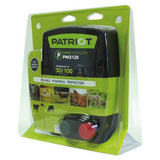 Patriot PMX120 fence energizer packaging on a white background