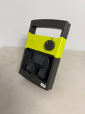 Patriot SG80 Black and green solar electric fence charger replacement housing case on a light gray surface with a white background