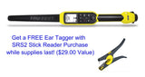 TruTest SRS2 Tag Reader with free ear tagger on white background