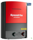 Speedrite 31000W electric fence Charger colored in red and black facing to the right  and white background