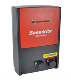 Speedrite U15000W electric Fence Charger with red and black case nfor sale with red and green terminal knobs