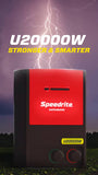 Speedrite U20000W electric fence charger with lighting strike on farm