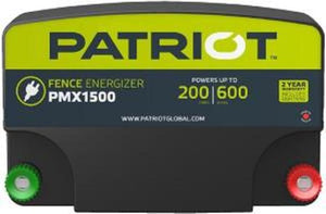 PATRIOT PMX 1500 110V AC POWERED FENCE CHARGER, 200 MILE / 600 ACRE | FREE SHIPPING AND FENCE TESTER - Speedritechargers.com
