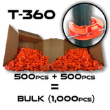 Lock Jawz 360° T-Post Insulator | 1000 Pack | Orange - Speedritechargers.com