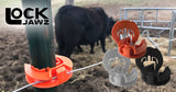 Lock Jawz 360° T-Post Insulator | 250 Pack | Orange - Speedritechargers.com