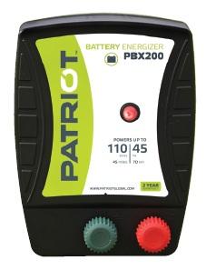 Patriot PBX200 20-Mile Battery-operated Electric Fence Charger
