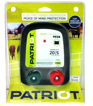 Patriot PBX200 20-Mile Battery-operated Electric Fence Charger