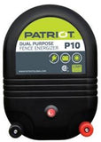 PATRIOT P10 AC/DC DUAL POWERED FENCE CHARGER, 30 MILE / 100 ACRE with white background