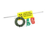 Patriot Solar pet and garden kit includes wire, leads, sign and ground rod