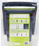 Back side view of a Patriot SG500 SolarGuard 500 Solar Powered Fence Charger in package