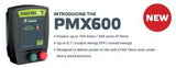 informations about the Patriot Pmx600 110V Ac Powered electric Fence Charger, with white background and new sign