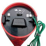 Speedrite AN90 electric fence charger showing the fence connection terminals