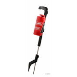 Speedrite AN90 electric fence energizer  with black stand on white background