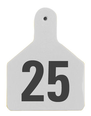 Z1 No-Snag-Tag Premium Calf Ear Tags  White, 26-50, 1 Piece (25/bag) - Speedritechargers.com