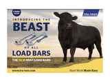 Beef bull in field with Tru-Test Heavy Duty HD5T Squeeze Chute Load Bars banner