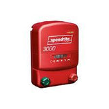 SPEEDRITE 3000 electric fence unigizer with green and red fence connections and power sliding switch